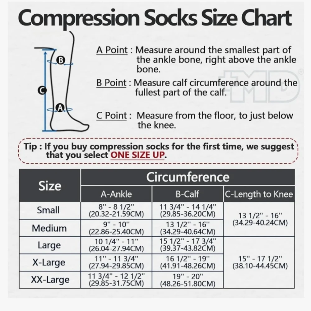 NEW Amazon knee high compression socks 5 Pairs all L/XL Unisex